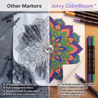 Jolvy ColorBloom™ — Acrylic Coloring Markers