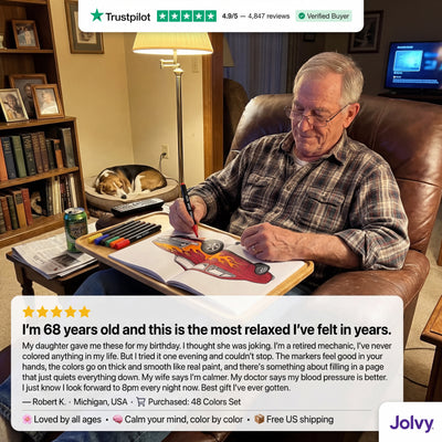 Jolvy ColorBloom™ — Acrylic Coloring Markers